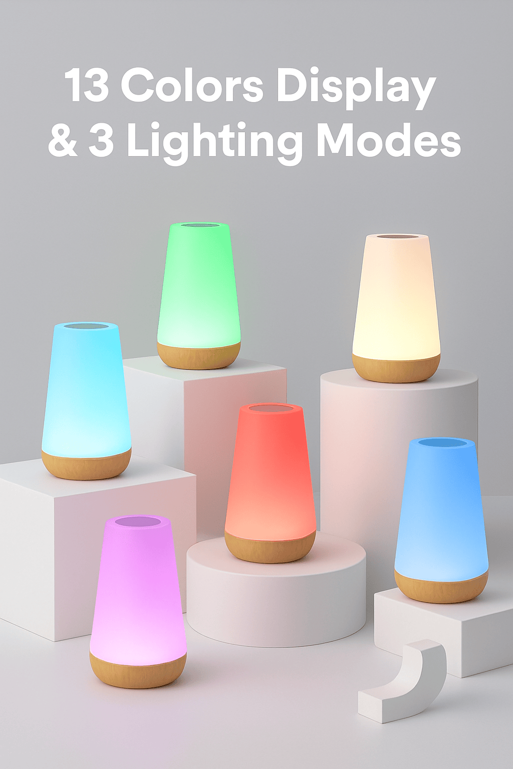 13 Color Changing Rechargeable Night Light