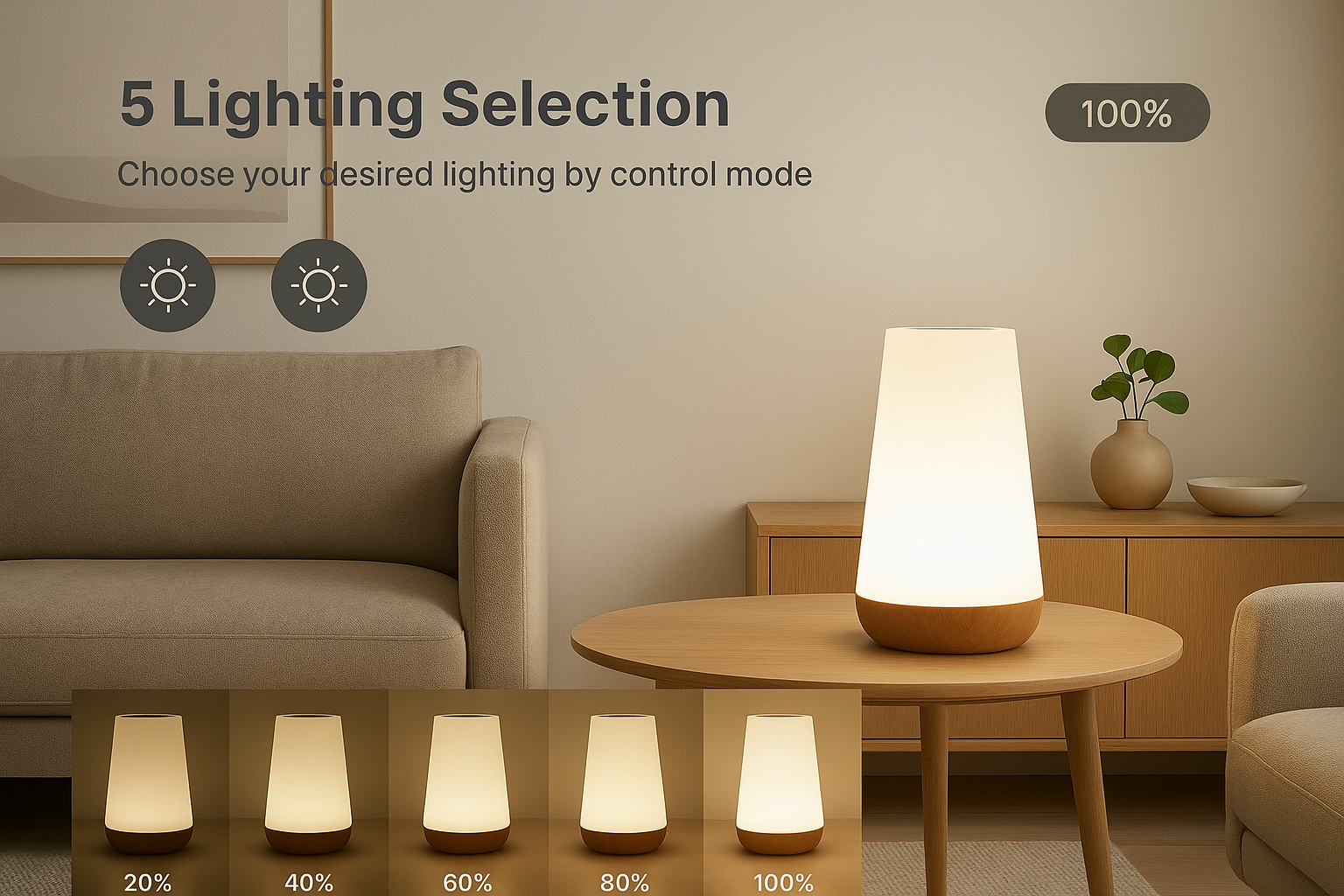 13 Color Changing Rechargeable Night Light