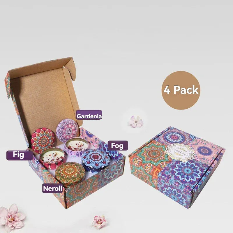 4 Pack Scented Candle Gift Set