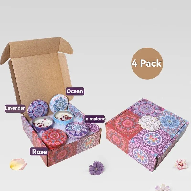 4 Pack Scented Candle Gift Set