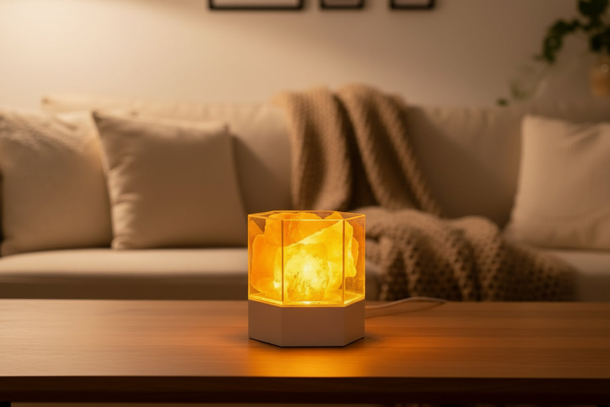 LED Natural Himalayan Crystal Salt Lamp