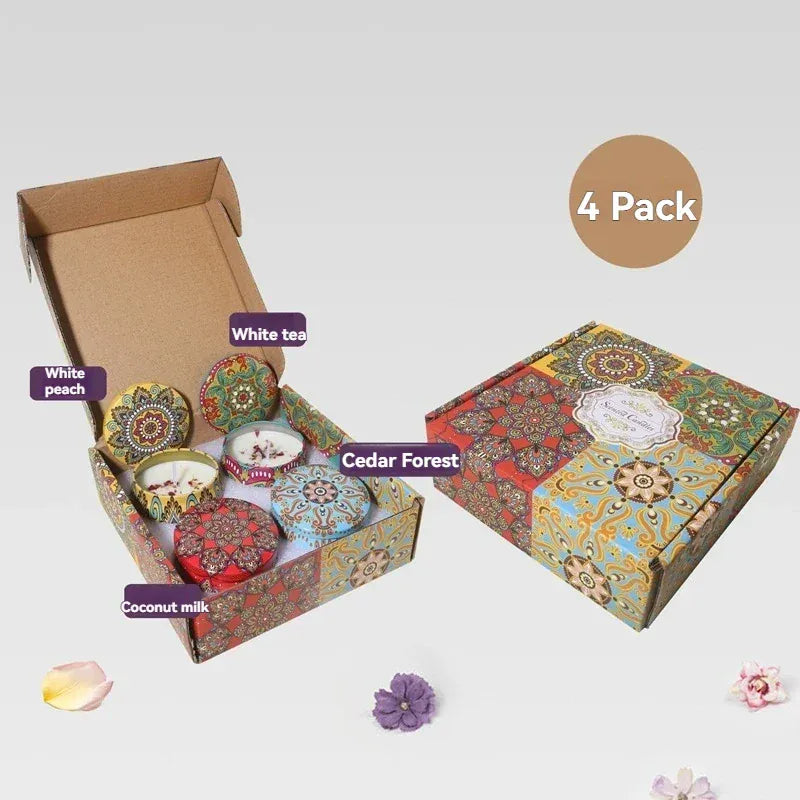 4 Pack Scented Candle Gift Set