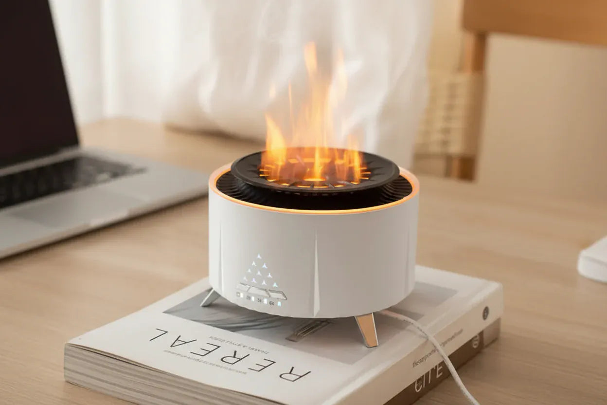 Volcano Flame Air Humidifier with Bluetooth Speaker