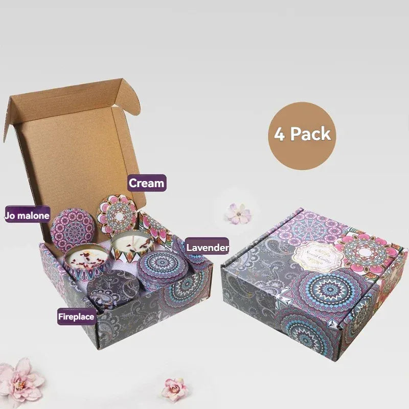 4 Pack Scented Candle Gift Set
