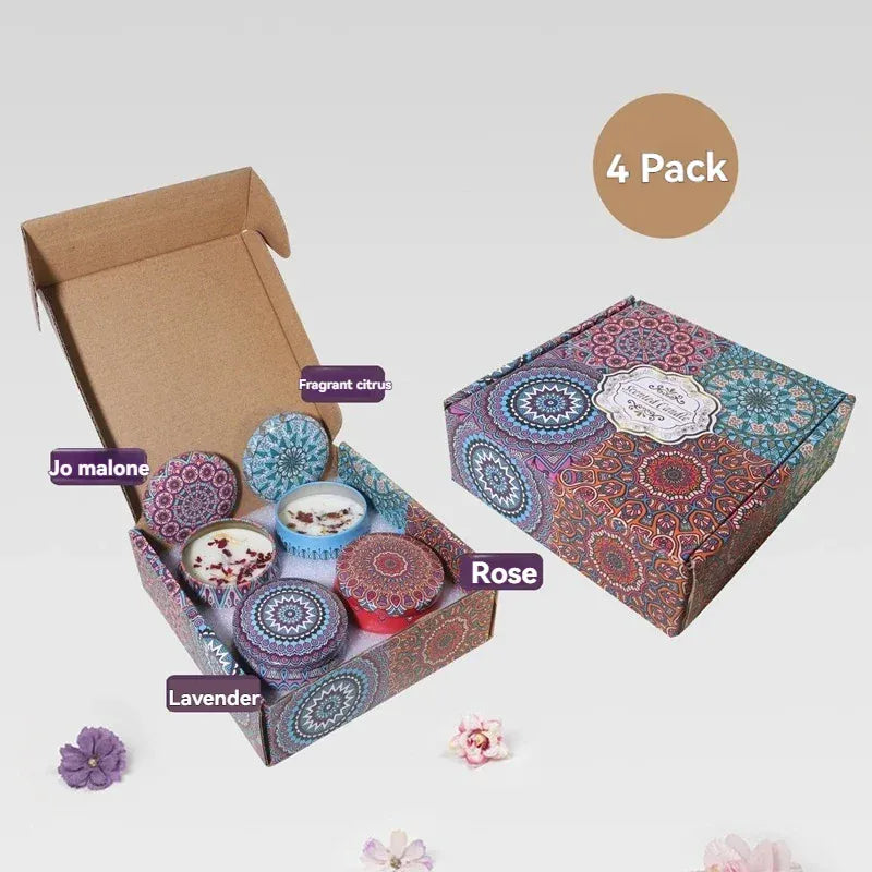 4 Pack Scented Candle Gift Set