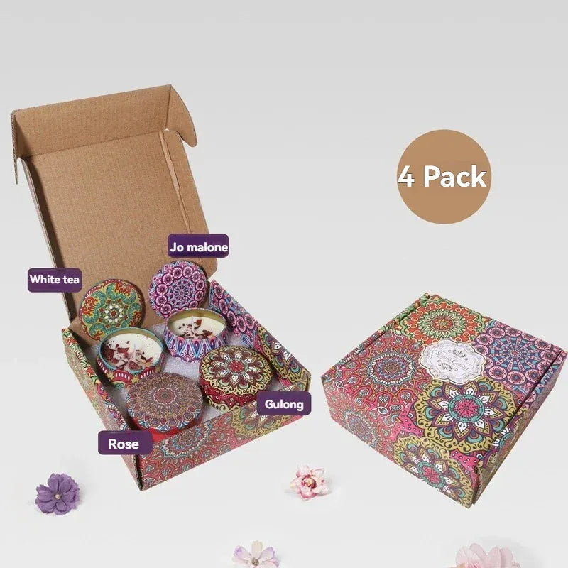 4 Pack Scented Candle Gift Set