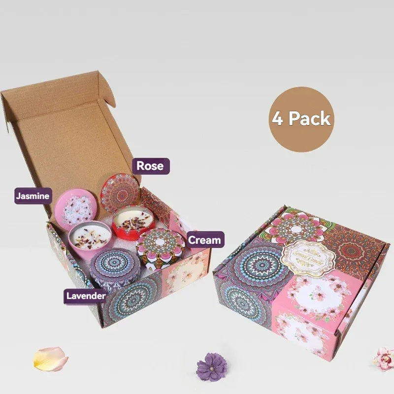 4 Pack Scented Candle Gift Set