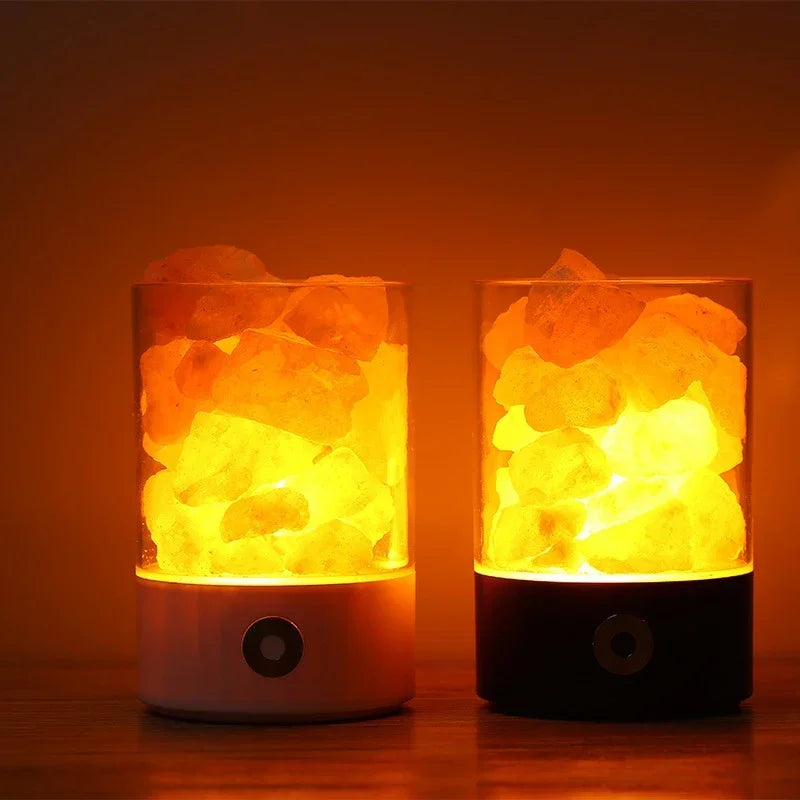 Himalayan Salt Lamp with USB LED Light