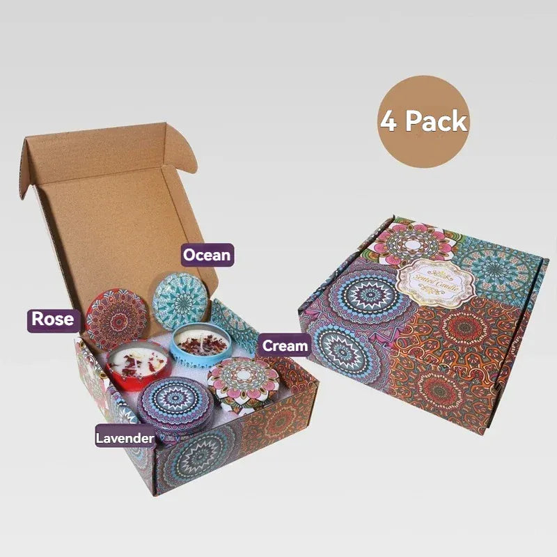 4 Pack Scented Candle Gift Set