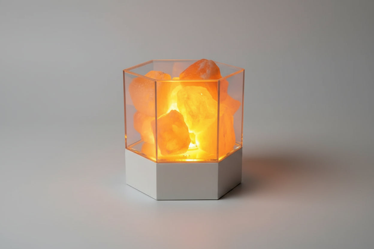 LED Natural Himalayan Crystal Salt Lamp
