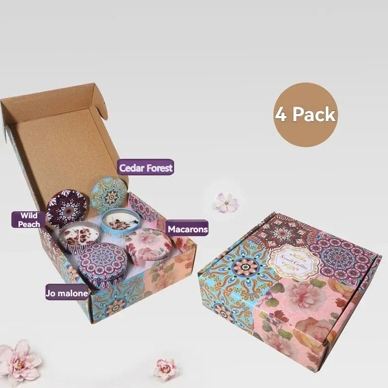 4 Pack Scented Candle Gift Set