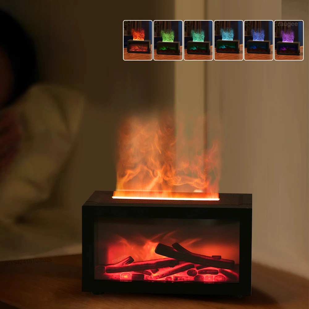 Flame Effect Aroma Humidifier